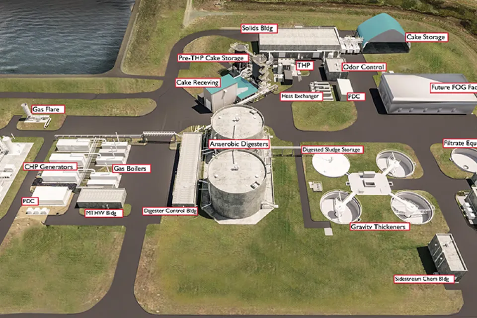 Drawing of Piscataway Bioenergy Facility